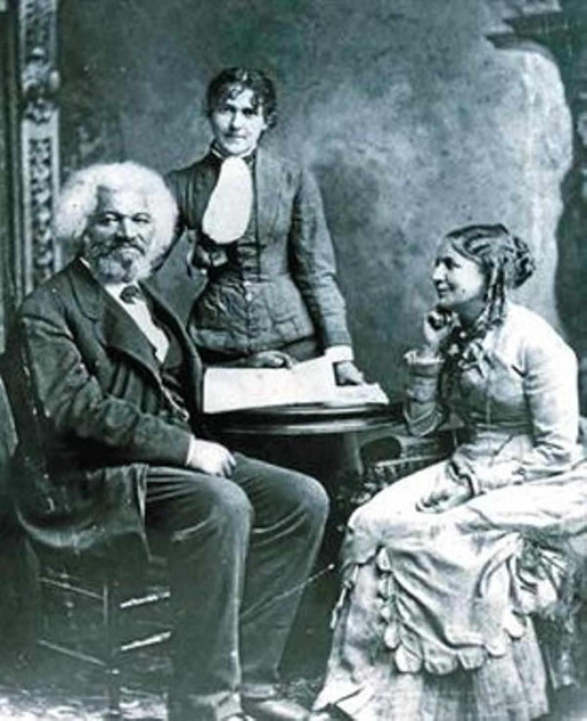 Douglass, su esposa, Helen, y su sobrina.