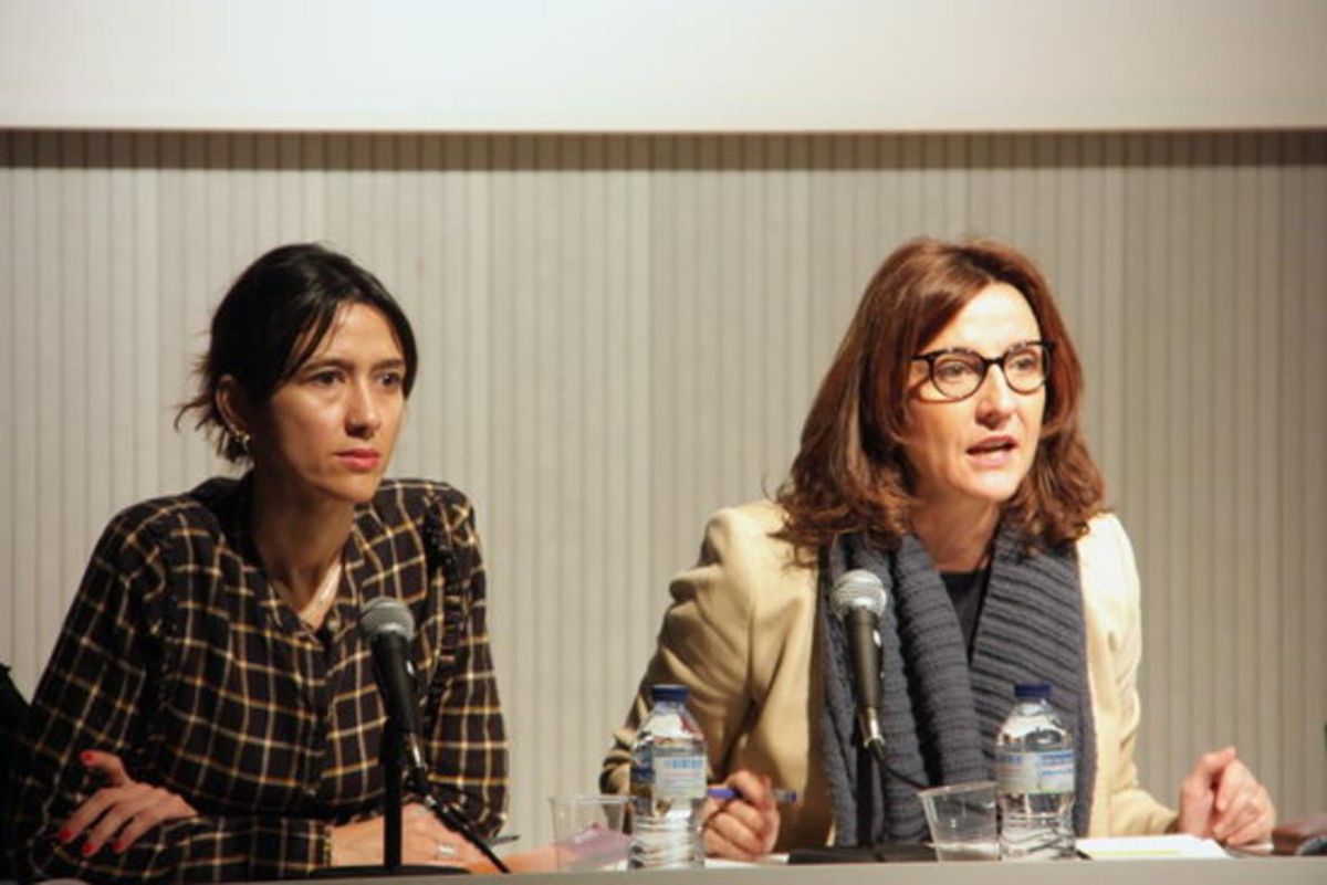 Parlon y Conesa, durante la presentación de la campaña. Parlon y Conesa, durante la presentación de la campaña.