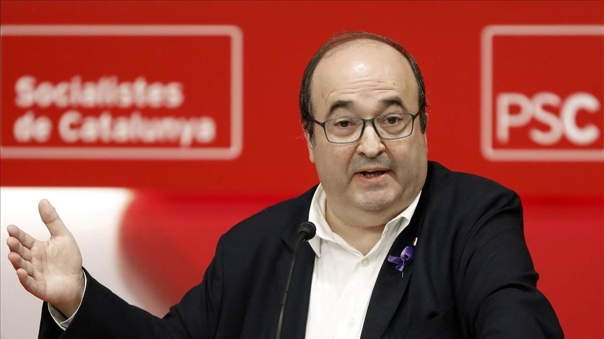 Miquel Iceta, en el Consell Nacional del PSC del pasado noviembre. Miquel Iceta, en el Consell Nacional del PSC del pasado noviembre.