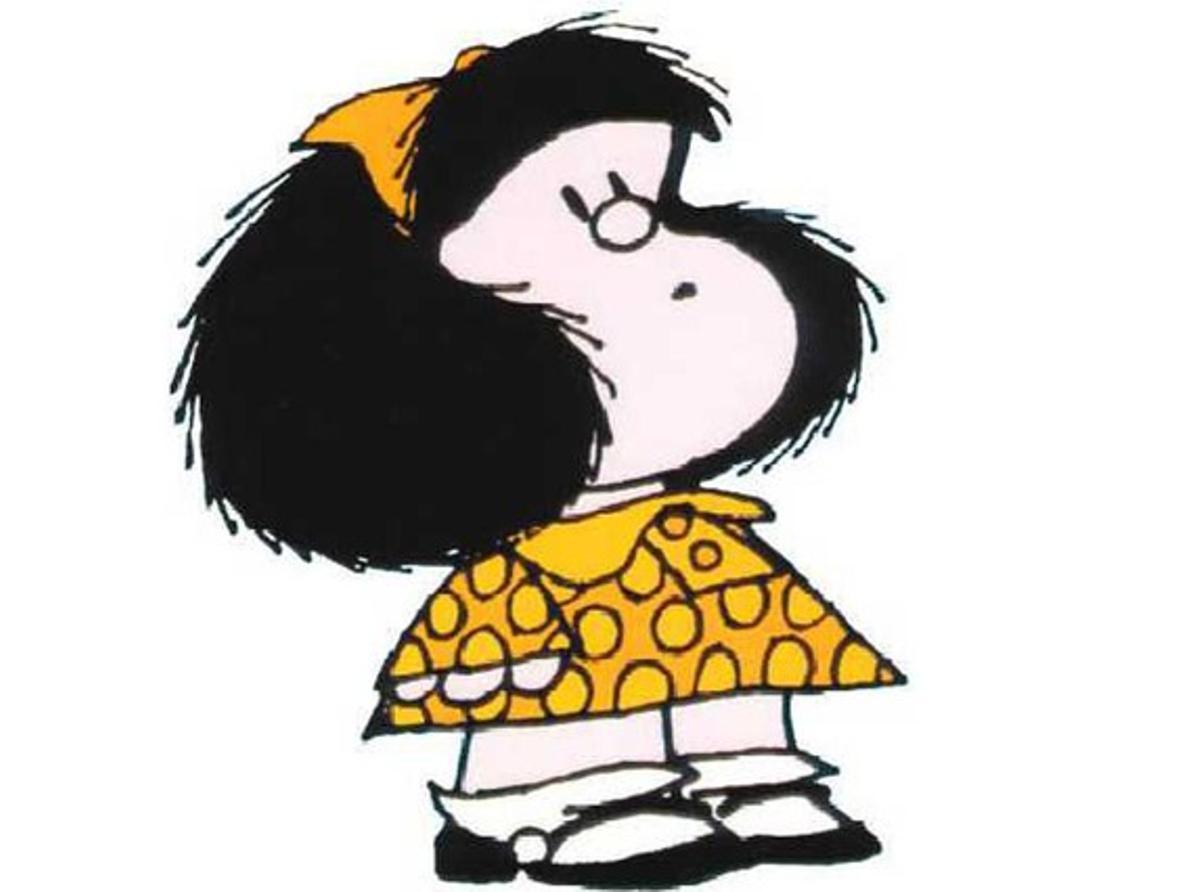 Mafalda, el popular personaje creado por Quino hace medio siglo.
