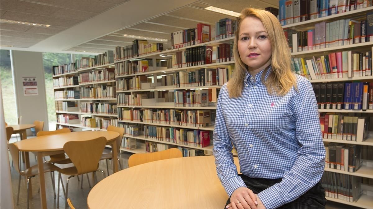 La estudiante Svetlana Gritsenko posa en el campus Catalunya de la Universitat Rovira i Virgili (URV), el pasado viernes. La estudiante Svetlana Gritsenko posa en el campus Catalunya de la Universitat Rovira i Virgili (URV), el pasado viernes.