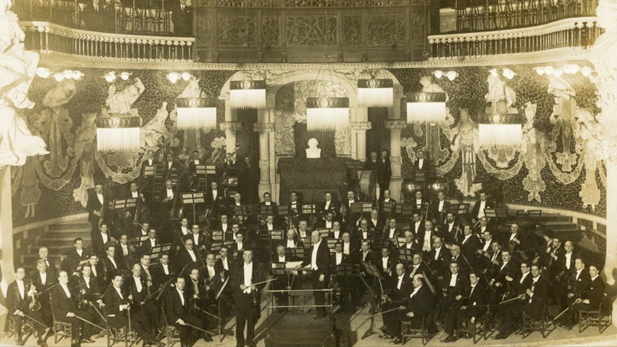 La Orquesta Pau Casals en 1927, en una imagen de archivo.