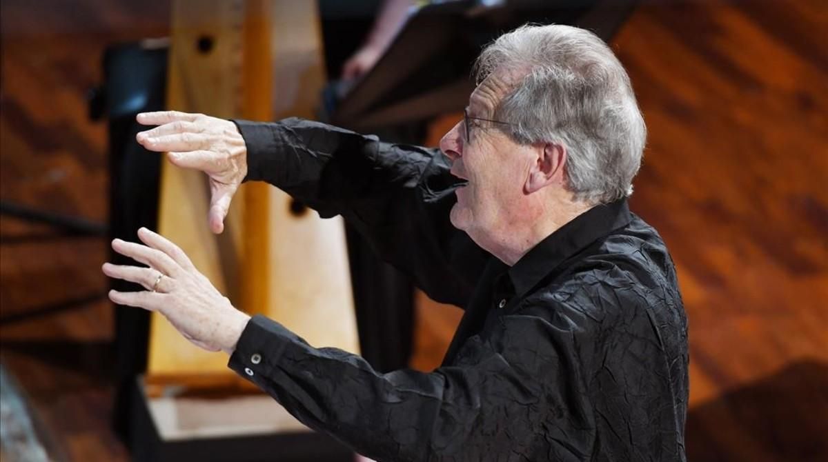 John Eliot Gardiner, en el Palau de la Música. John Eliot Gardiner, en el Palau de la Música.