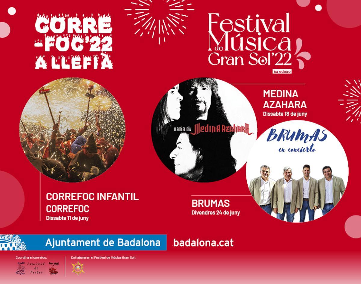 Cartel del Festival Gran Sol de Badalona.