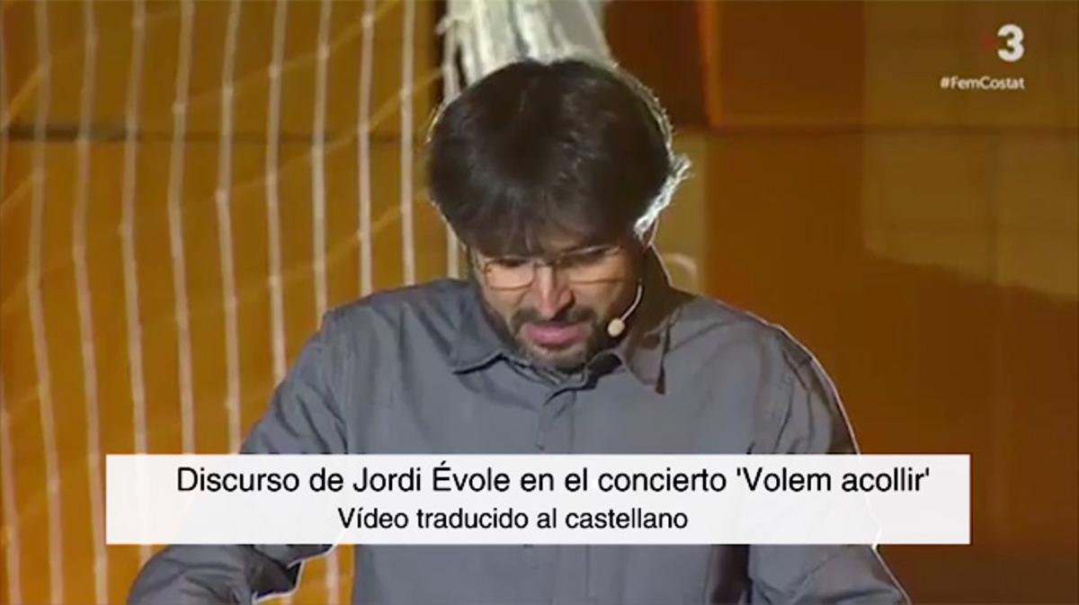 Primer video del discurso de Évole con subtítulos en castellano