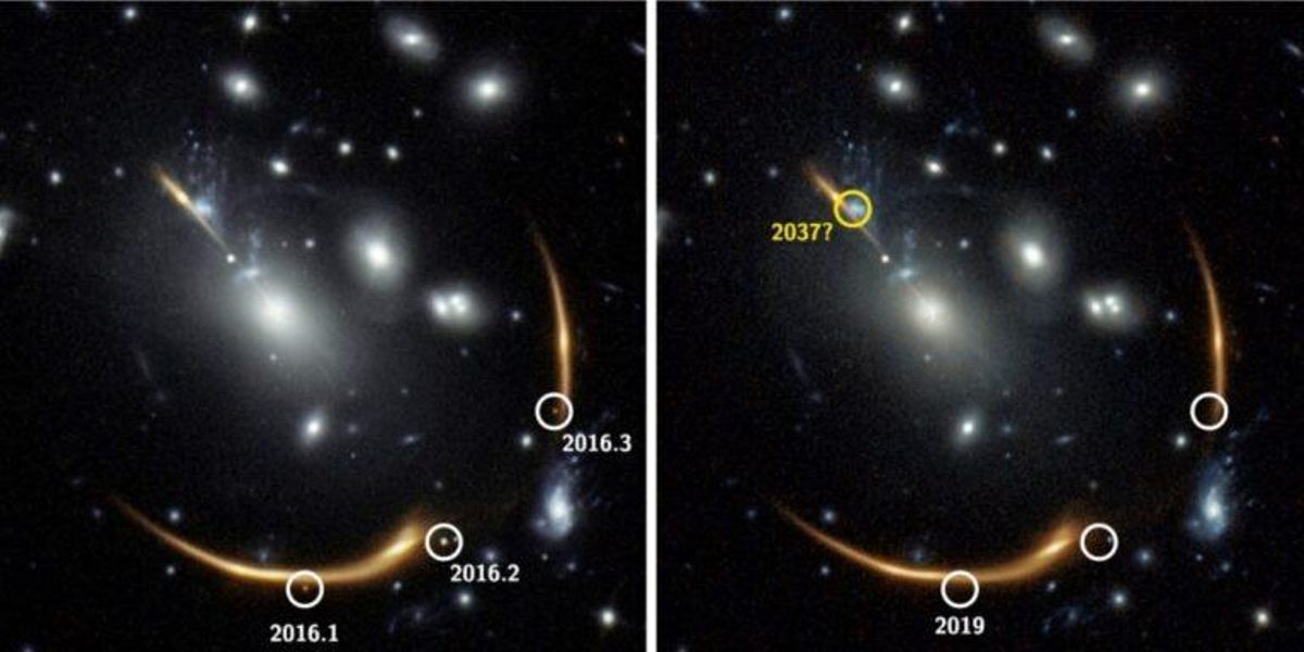 Observan una estrella en explosión en tres lugares diferentes del cielo Observan una estrella en explosión en tres lugares diferentes del cielo