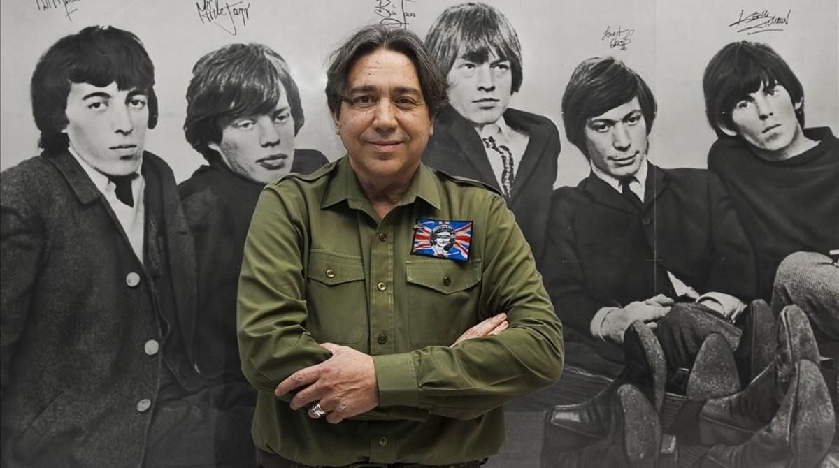Jordi Tardà, en el 2011 ante un mural de los Rolling Stones en el Museu del Rock. Jordi Tardà, en el 2011 ante un mural de los Rolling Stones en el Museu del Rock.