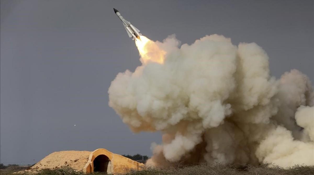 Ensayo de misiles por parte de Irán, en febrero del 2017.