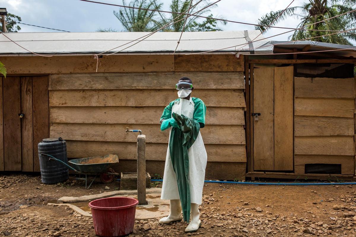 Foto de archivo de una campaña contra el ébola en RDC.