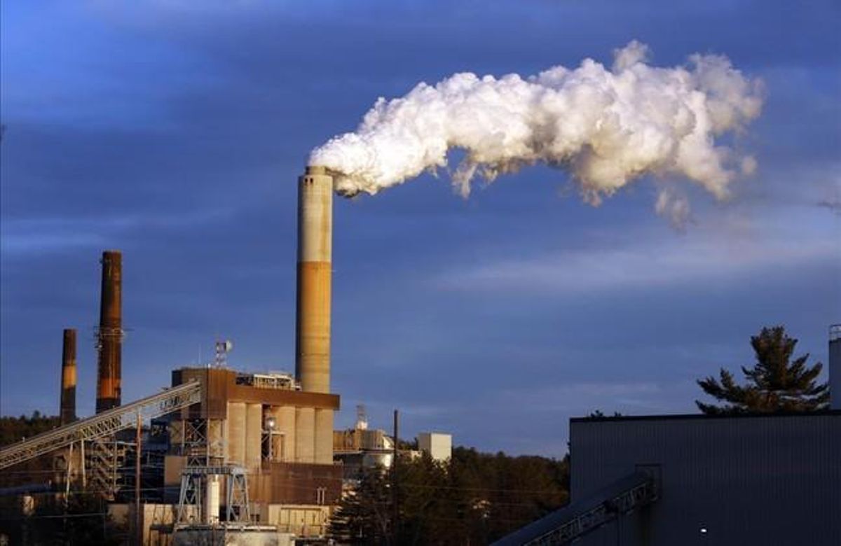 Una central térmica alimentada con carbón, en New Hampshire, Estados Unidos. Una central térmica alimentada con carbón, en New Hampshire, Estados Unidos.