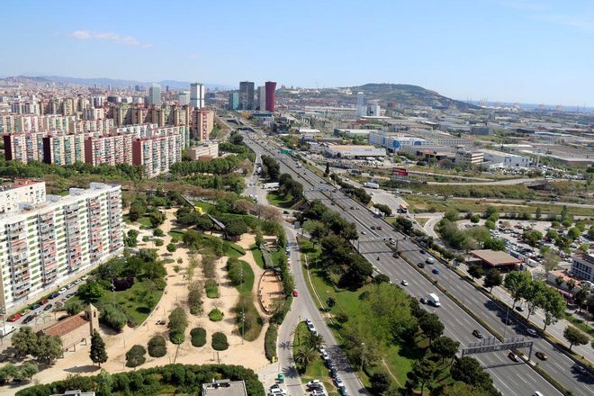Imagen de archivo de la Granvia de L’Hospitalet. Imagen de archivo de la Granvia de L’Hospitalet.