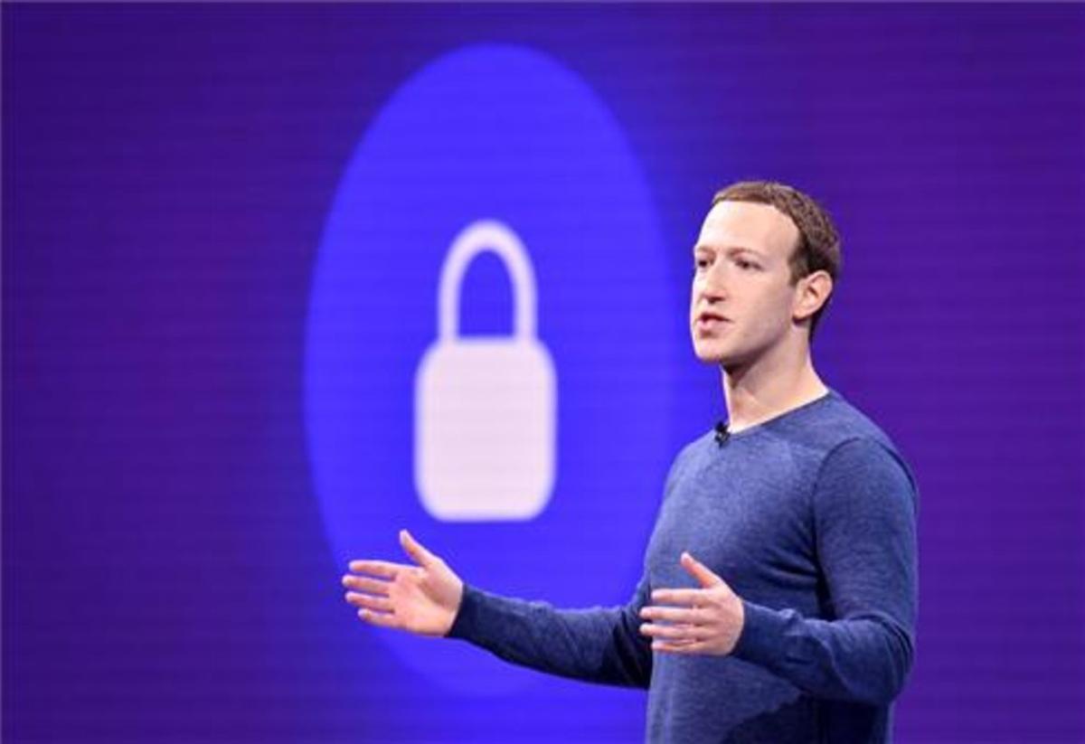 El CEO de Facebook, Mark Zuckerberg, durante una convención celebrada en 2018.