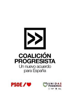 Acuerdo ’Coalición Progresista’ entre Sánchez e Iglesias