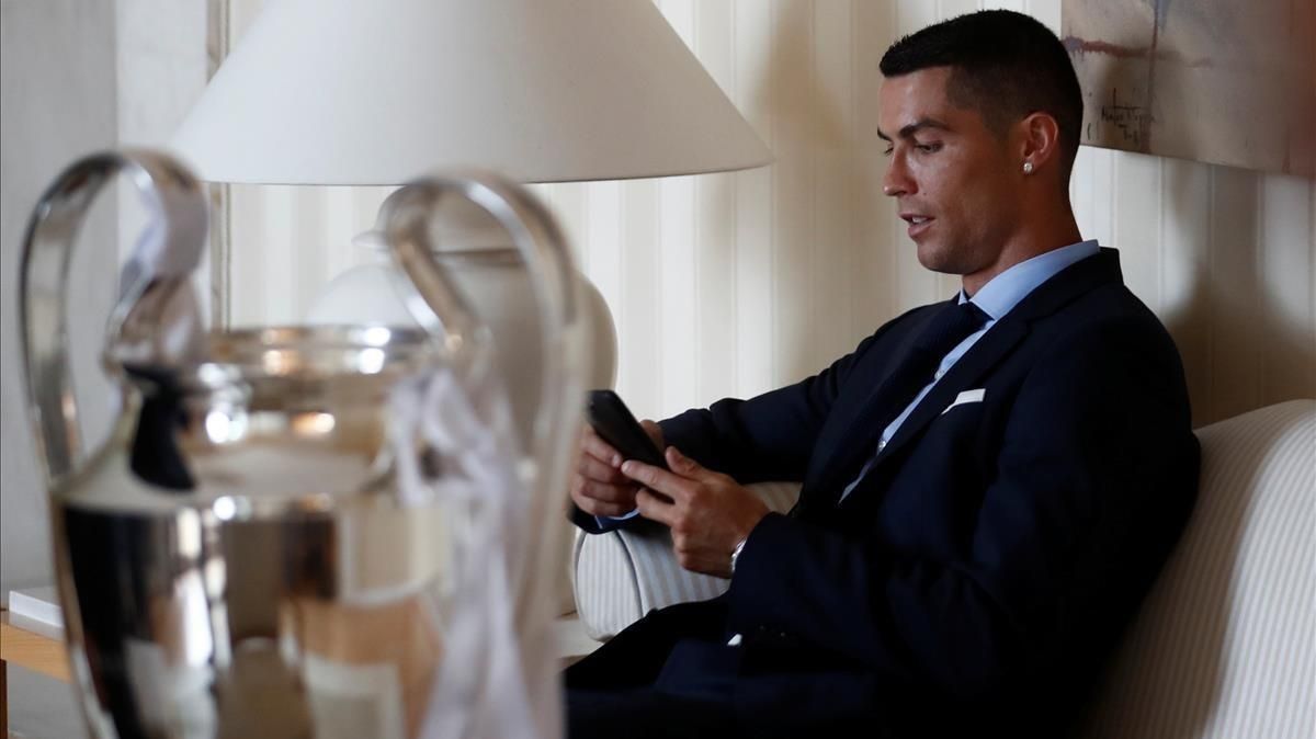 Cristiano Ronaldo, tras ganar la Champions 2018. Cristiano Ronaldo, tras ganar la Champions 2018.