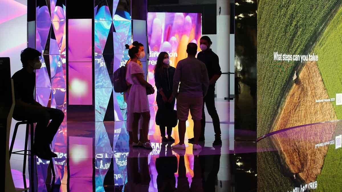 Ambiente en el Mobile World Congress 2021. Ambiente en el Mobile World Congress 2021.