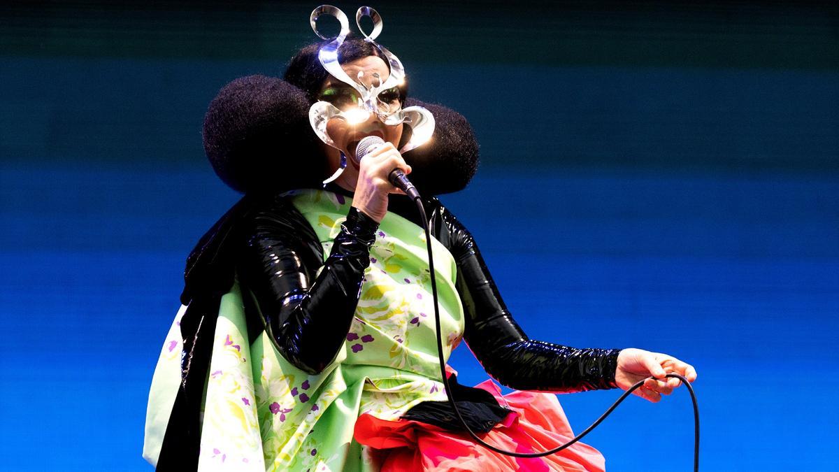 Björk, en el concierto que ofreció el sábado en el Primavera Sound de Sao Paulo