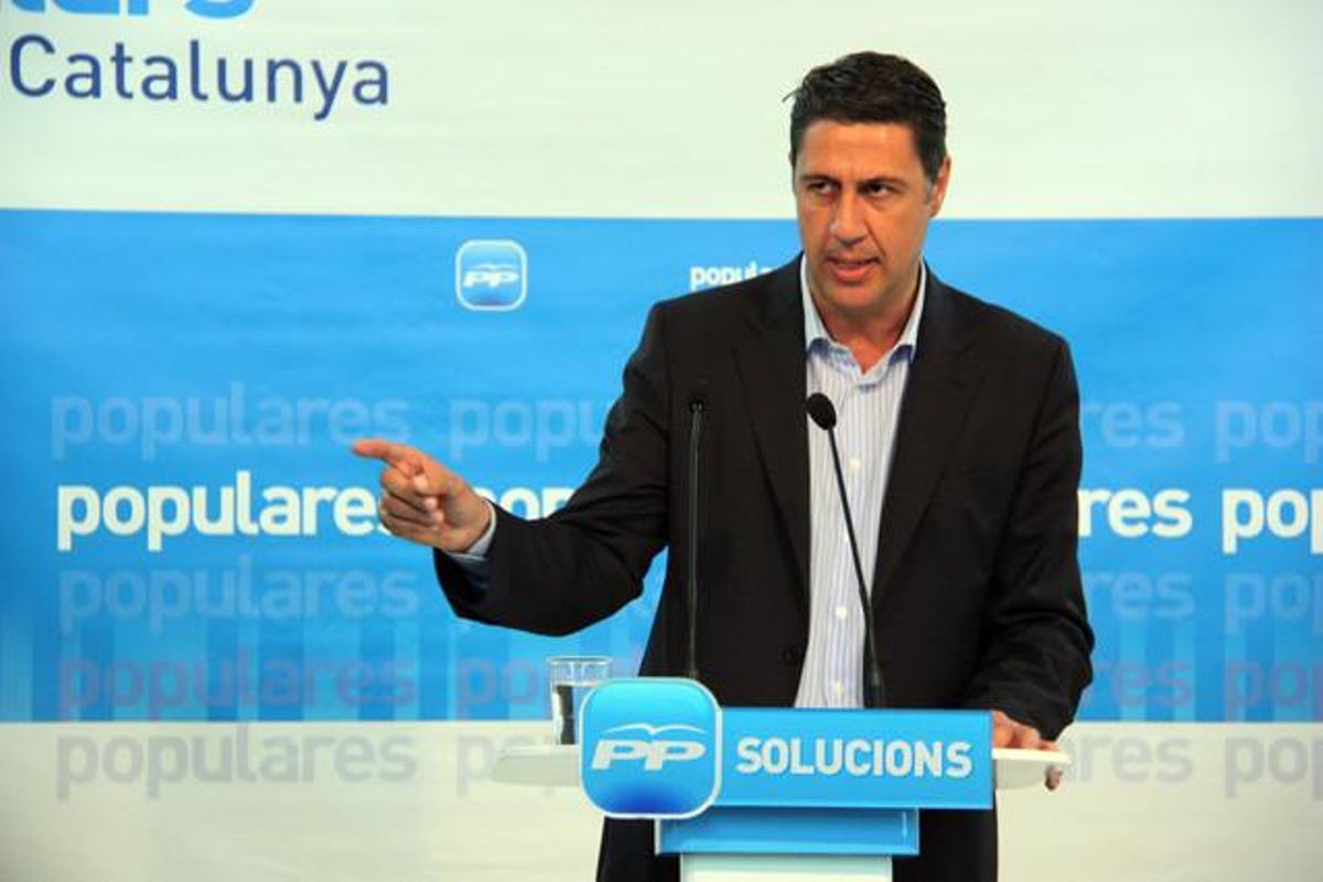 Xavier Garcia Albiol, durante un acto de campaña el 2011. Xavier Garcia Albiol, durante un acto de campaña el 2011.
