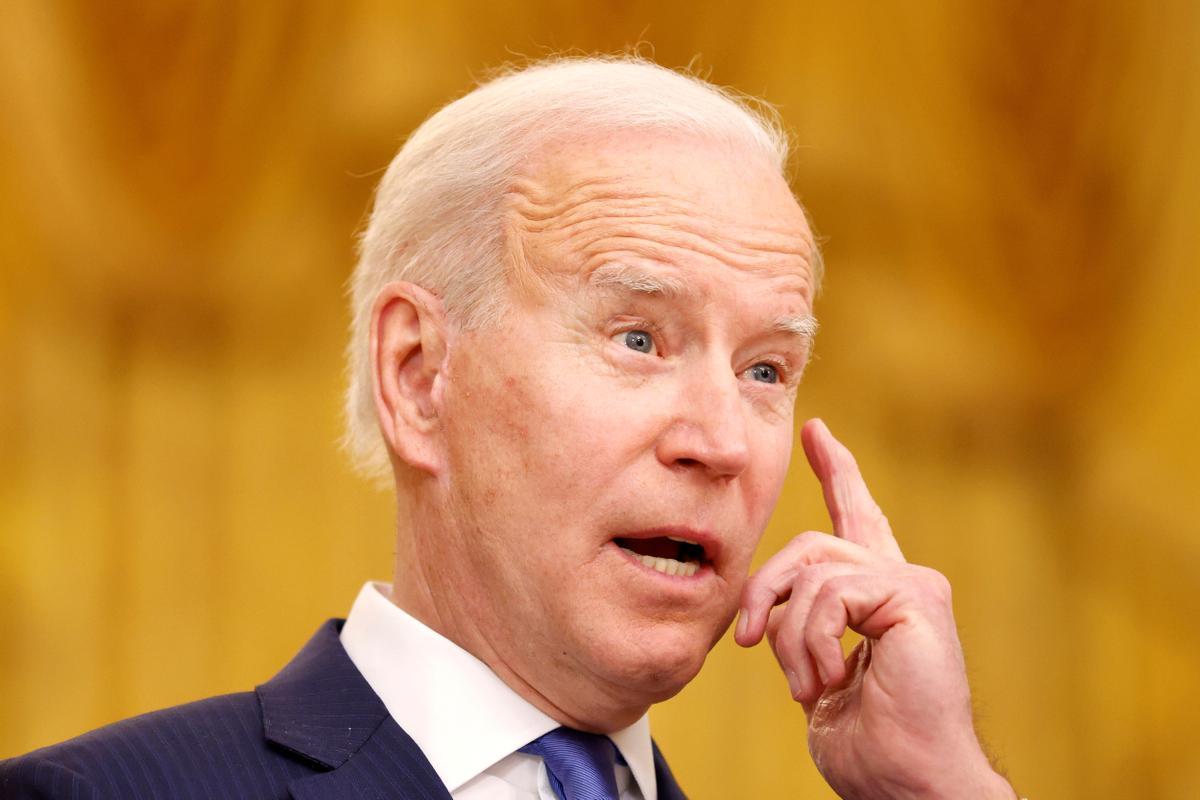 Joe Biden este martes en un acto por el Día Internacional de la Mujer en Washington.