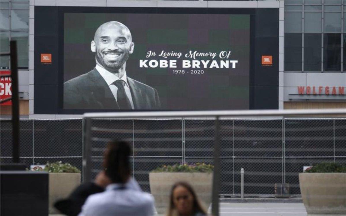 Imagen de Kobe Bryant en el Staples Center de Los Ángeles, California.