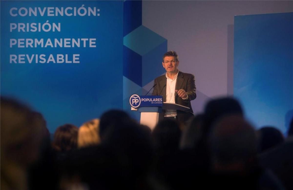 El ministro de Justicia, Rafael Catalá, en Córdoba. El ministro de Justicia, Rafael Catalá, en Córdoba.