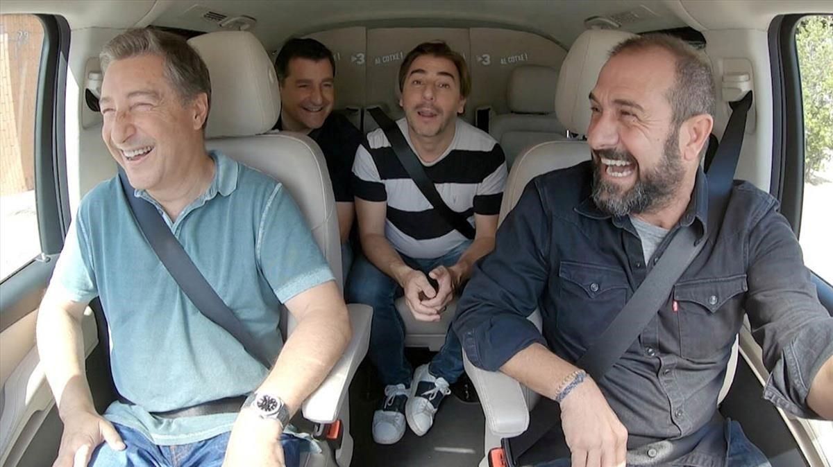 Los hermanos Roca, con Eloi Vila, en ’Al cotxe!’. Los hermanos Roca, con Eloi Vila, en ’Al cotxe!’.