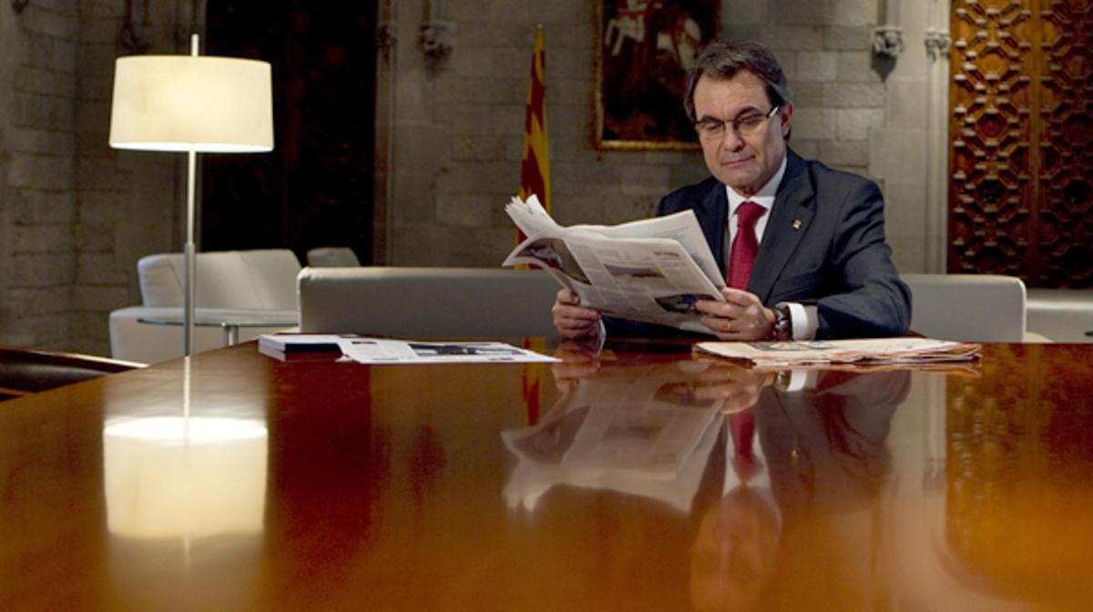 Extracto de la entrevista con Artur Mas, ’president’ de la Generalitat.