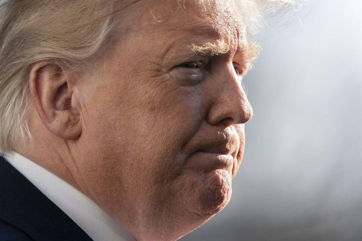 Trump habla con los medios en la Casa Blanca. Trump habla con los medios en la Casa Blanca.