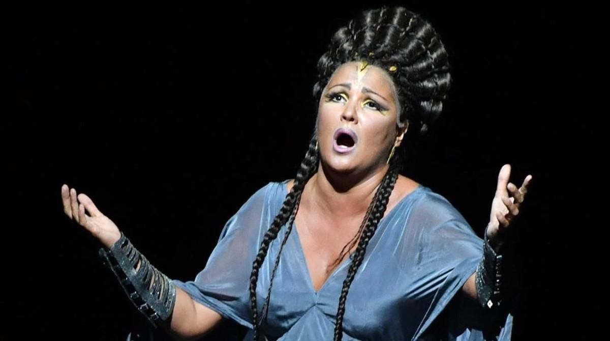 Ana Netrebko, durante su interpretación de ’Aida’ en el Festival de Salzburgo. Ana Netrebko, durante su interpretación de ’Aida’ en el Festival de Salzburgo.