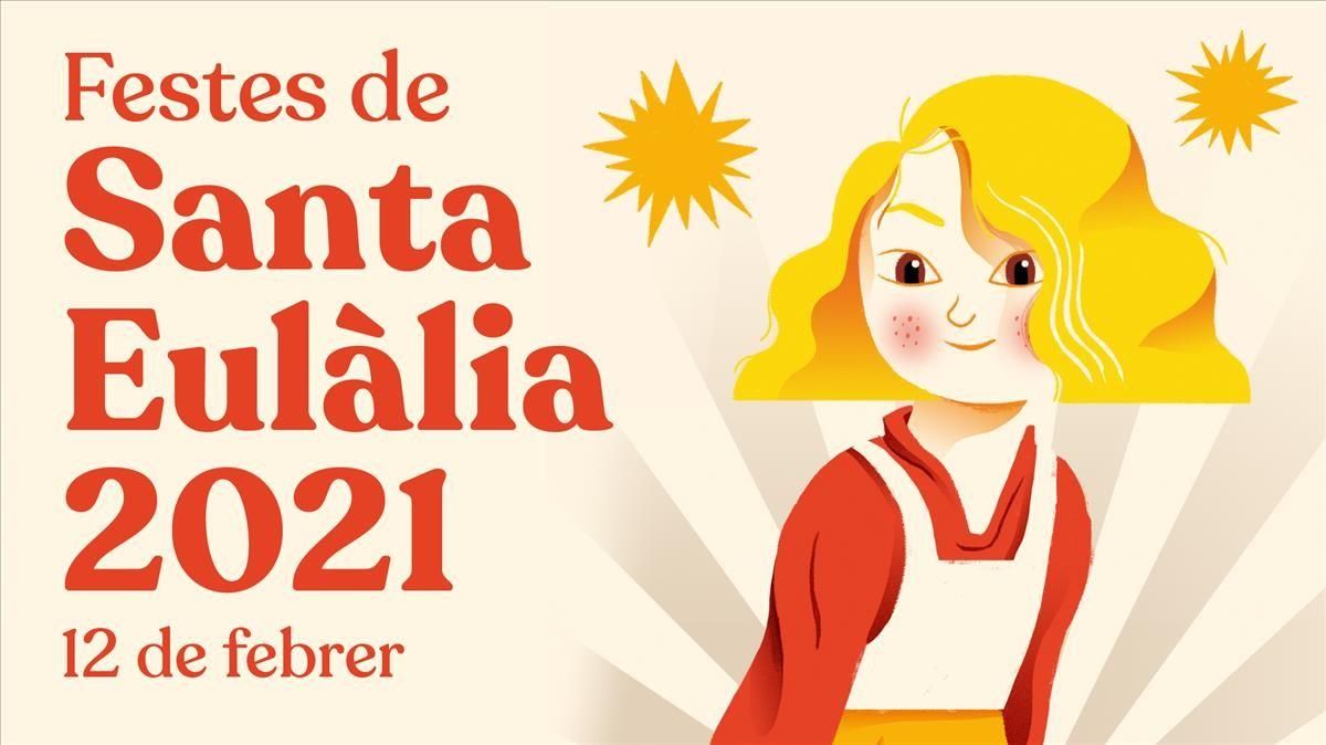 Cartel de las fiestas de Santa Eulàlia. Cartel de las fiestas de Santa Eulàlia.