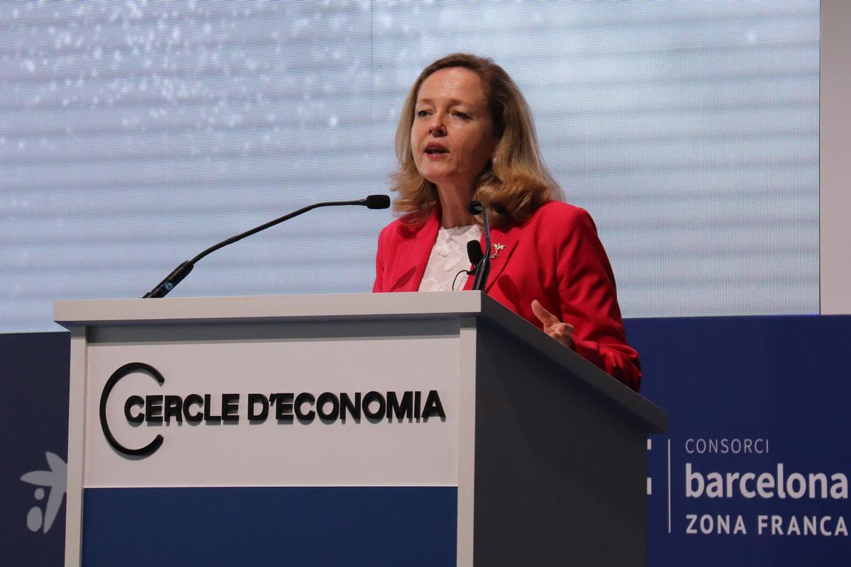 La vicepresidenta segunda y ministra de Economia i Transformación Digital del Gobierno central, Nadia Calviño. La vicepresidenta segunda y ministra de Economia i Transformación Digital del Gobierno central, Nadia Calviño.