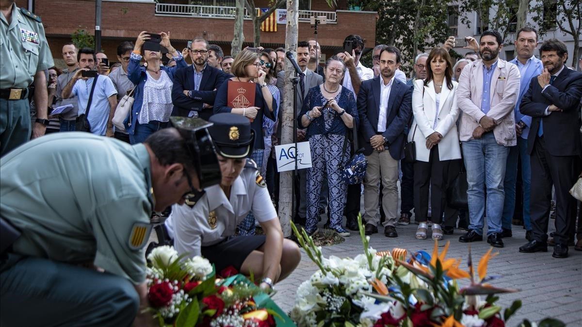 Homenaje a las víctimas de Hipercor celebrado en Barcelona en junio del 2019.