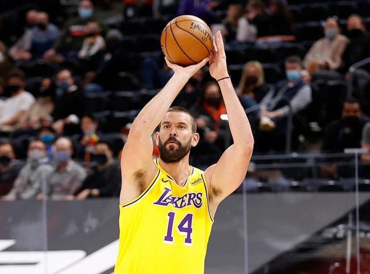 Marc Gasol, en su último partido de la NBA. Marc Gasol, en su último partido de la NBA.