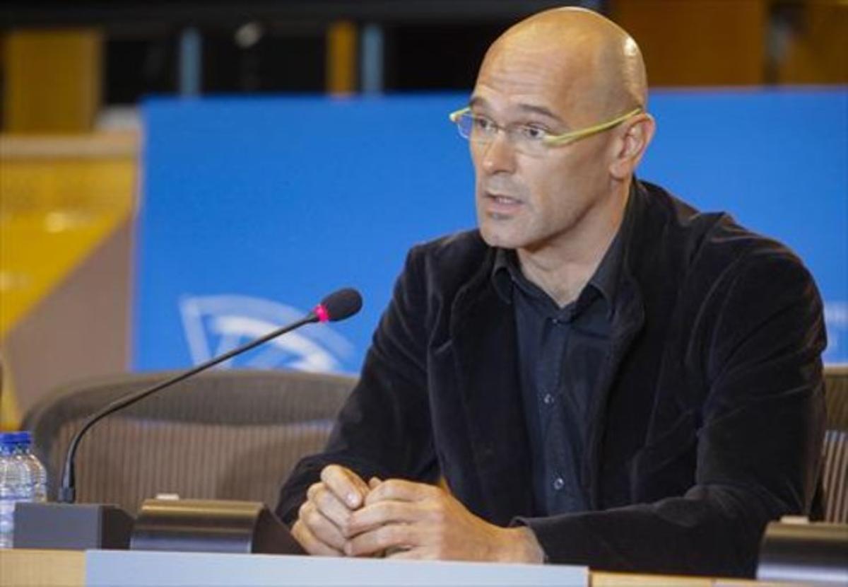 Romeva, en una sesión del Parlamento europeo, hace unos meses. Romeva, en una sesión del Parlamento europeo, hace unos meses.