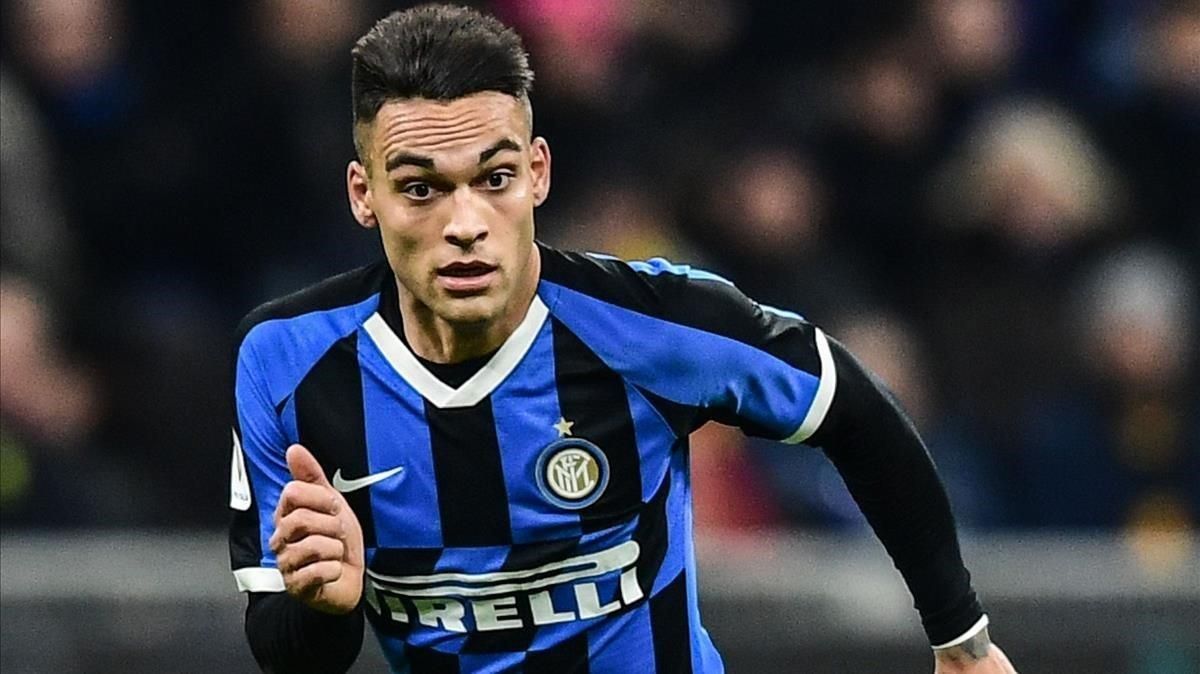 Lautaro, en un partido de la Copa italiana ante el Fiorentina. Lautaro, en un partido de la Copa italiana ante el Fiorentina.