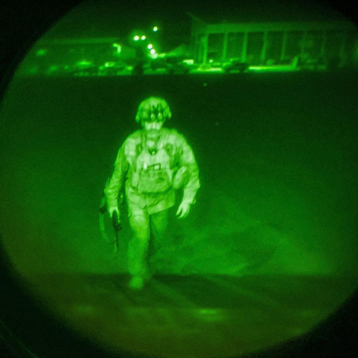 El último soldado de EEUU en salir de Afganistán, Chris Donahue. El último soldado de EEUU en salir de Afganistán, Chris Donahue.