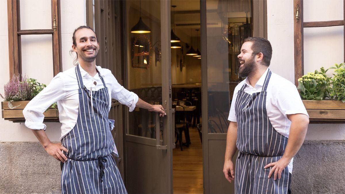 Pablo Sánchez y Lalo Zarcero, del restaurante Marmitón (Madrid). Pablo Sánchez y Lalo Zarcero, del restaurante Marmitón (Madrid).