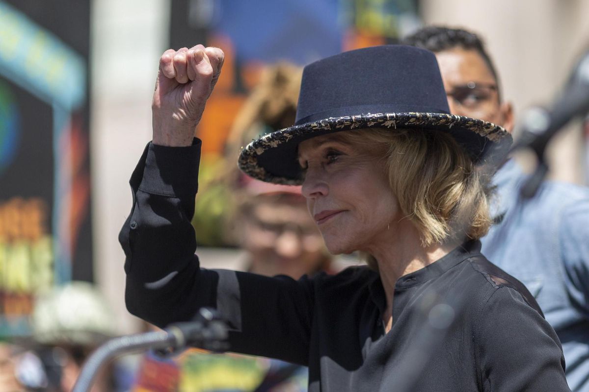 La actriz Jane Fonda. La actriz Jane Fonda.