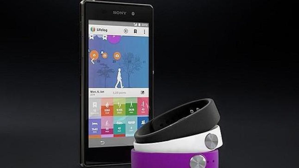 Pulsera inteligente ’smartband’ de Sony. Pulsera inteligente ’smartband’ de Sony.