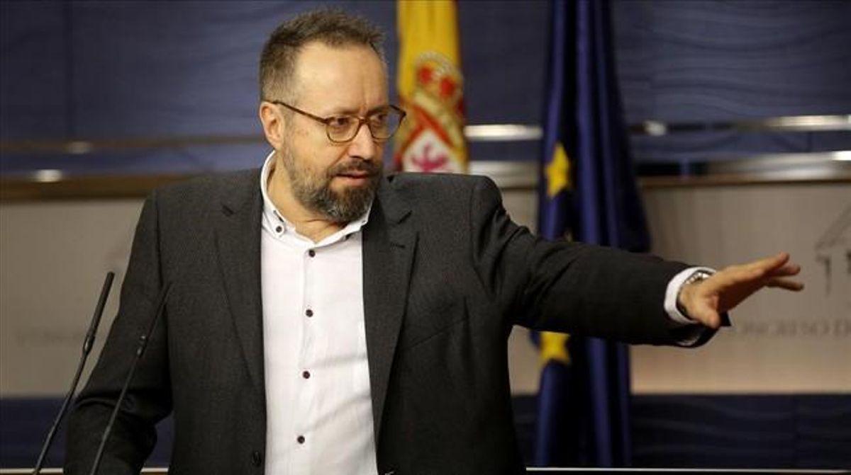 El portavoz de Ciudadanos en el Congreso, Juan Carlos Girauta, este martes en rueda de prensa. El portavoz de Ciudadanos en el Congreso, Juan Carlos Girauta, este martes en rueda de prensa.