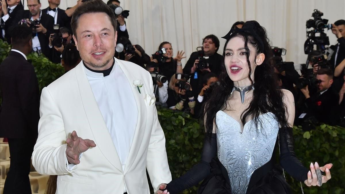 Elon Musk y su pareja Grimes, en el 2018. Elon Musk y su pareja Grimes, en el 2018.