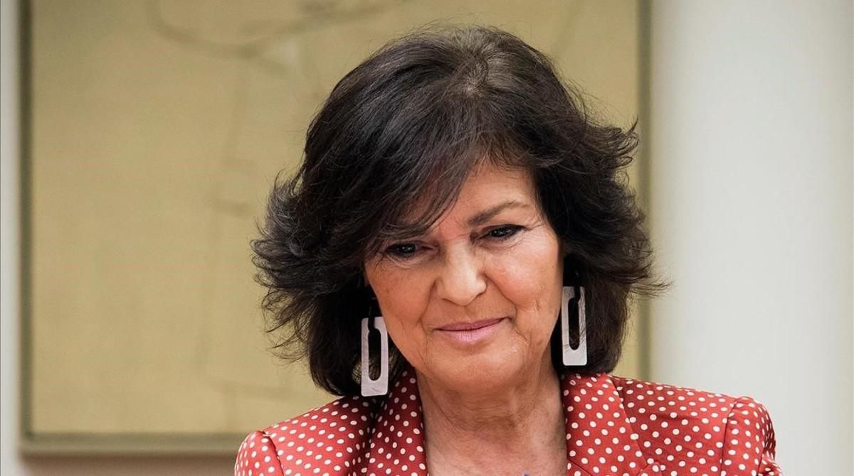 La vicepresidenta del Gobierno, Carmen Calvo. La vicepresidenta del Gobierno, Carmen Calvo.