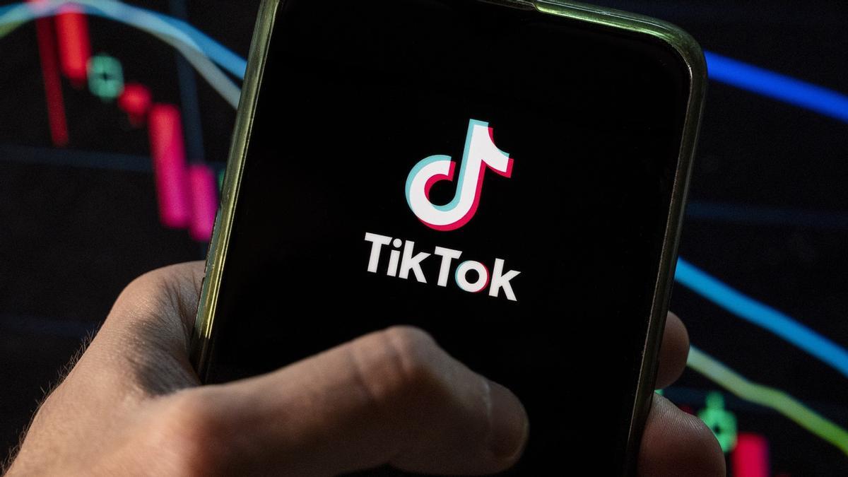 Aplicación de Tik Tok en un teléfono móvil.
