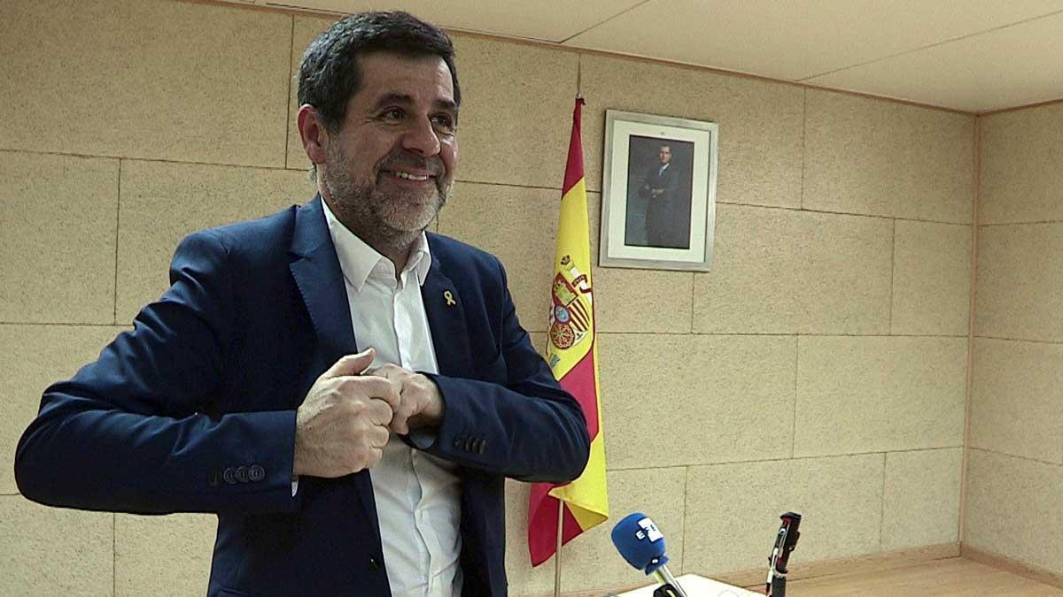 Jordi Sánchez ha ofrecido su primera rueda de prensa desde que entró en prisión hace 549 días.