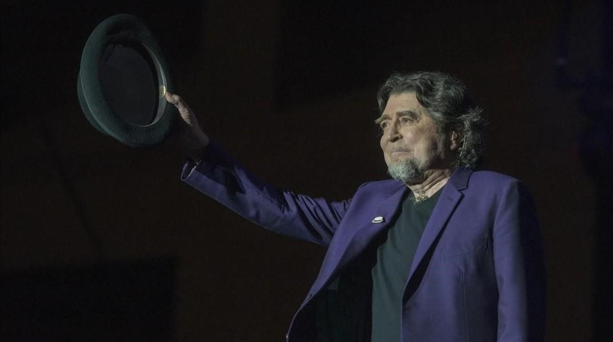 Joaquín Sabina, en el Palau Sant Jordi el 28 de junio. Joaquín Sabina, en el Palau Sant Jordi el 28 de junio.