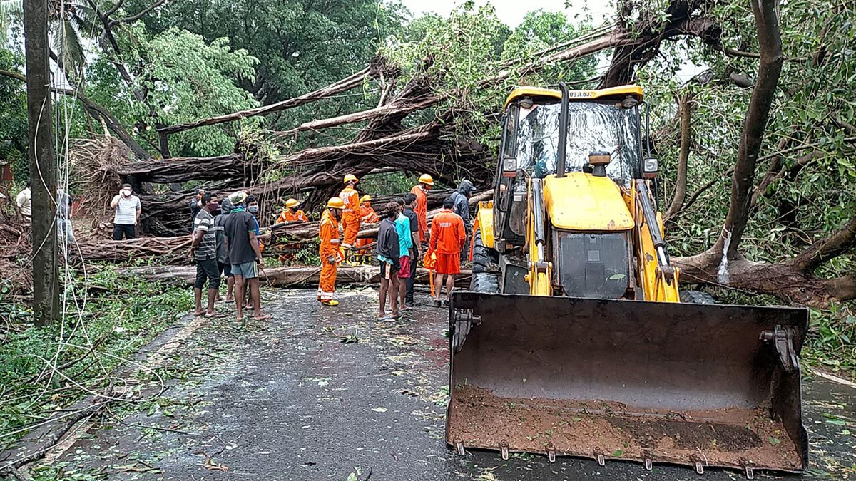 Destrozos del ciclón Tauktae, en la India. Destrozos del ciclón Tauktae, en la India.
