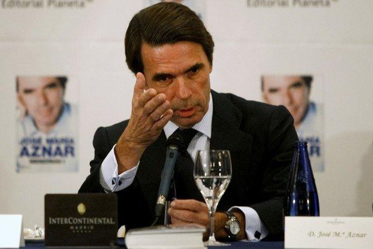 El expresidente del Gobierno, José María Aznar, el pasado noviembre. El expresidente del Gobierno, José María Aznar, el pasado noviembre.
