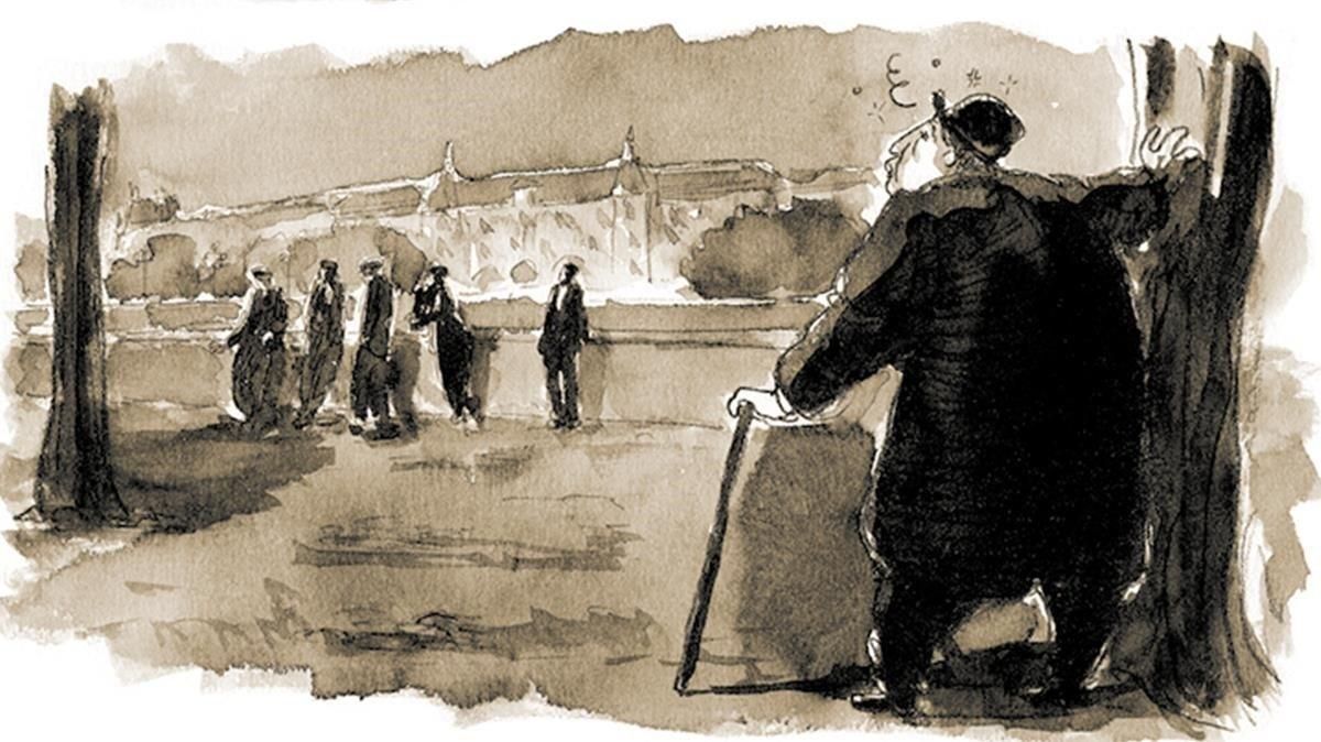 Viñeta de ’La Divina Comedia de Oscar Wilde’. Viñeta de ’La Divina Comedia de Oscar Wilde’.