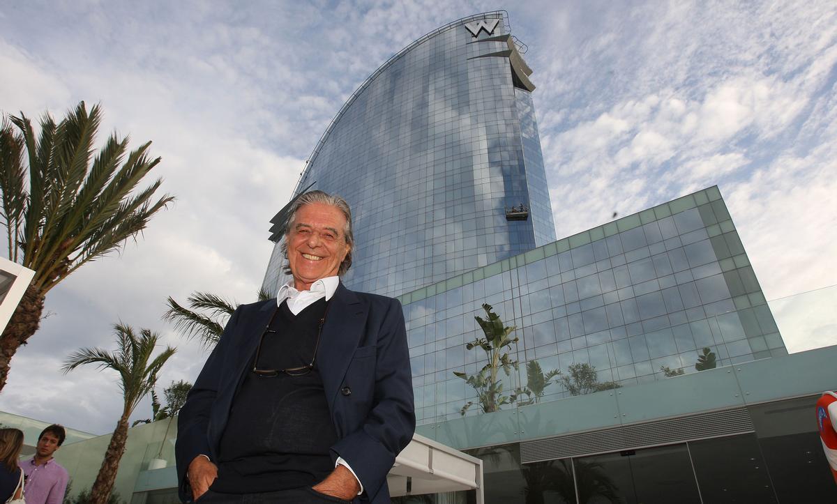 Ricardo Bofill, el 30 de septiembre del 2009, un día antes de la inauguración del Hotel W Barcelona.
