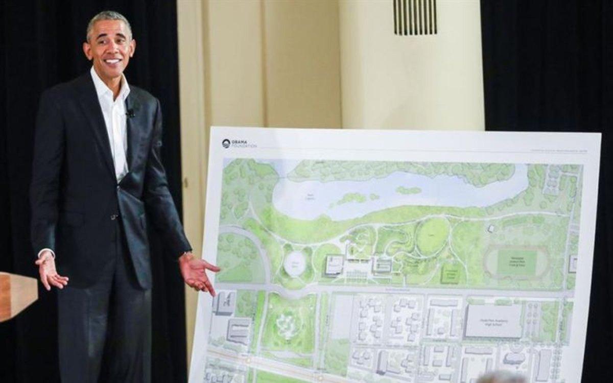 Planos del Centro Presidencial Obama en Chicago. 