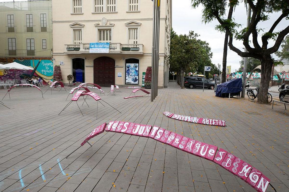 Sant Boi basteix ponts simbòlics per l’acollida de persones refugiades Sant Boi basteix ponts simbòlics per l’acollida de persones refugiades